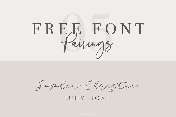 Free Font Pairings