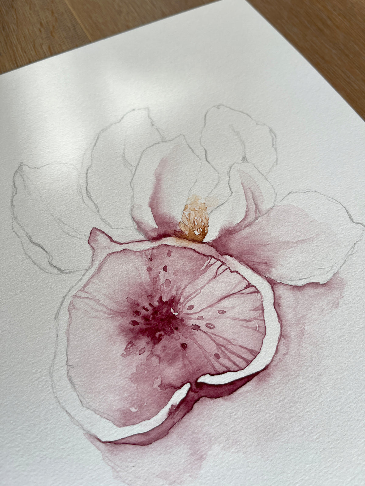 Purple Figs 02 original watercolor