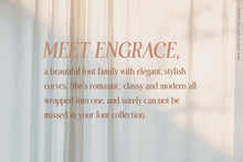 Load image into Gallery viewer, Engrace serif font family