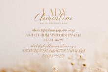 Load image into Gallery viewer, Lady Clementine font duo
