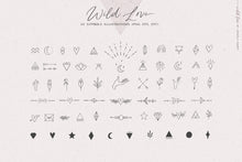 Load image into Gallery viewer, Wild Love font & logo collection Angele Kamp