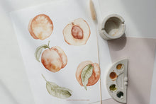 Load image into Gallery viewer, Floral Peaches watercolors