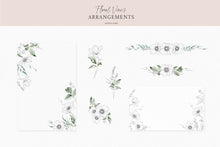 Load image into Gallery viewer, Floral Vines botanical watercolor art illustrations Angele Kamp