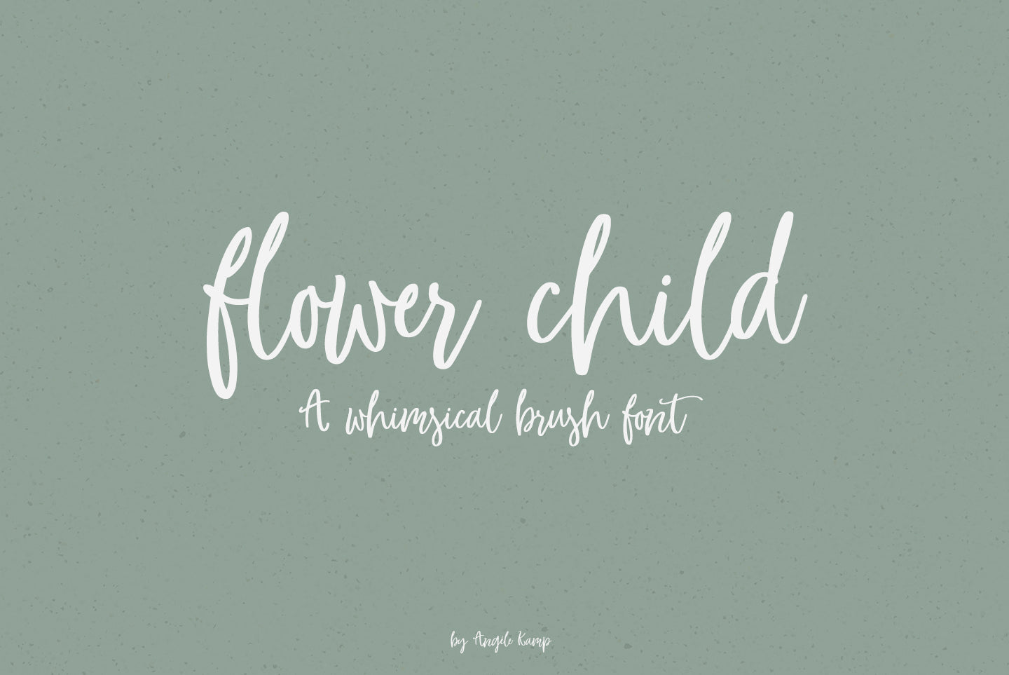 Flower Child font