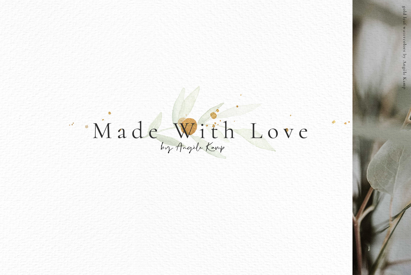 Gold Leaf watercolors