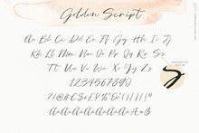Load image into Gallery viewer, golden script and art by Angele Kamp
