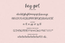 Load image into Gallery viewer, Hey Girl font
