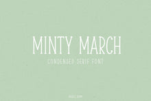 Load image into Gallery viewer, Minty March font