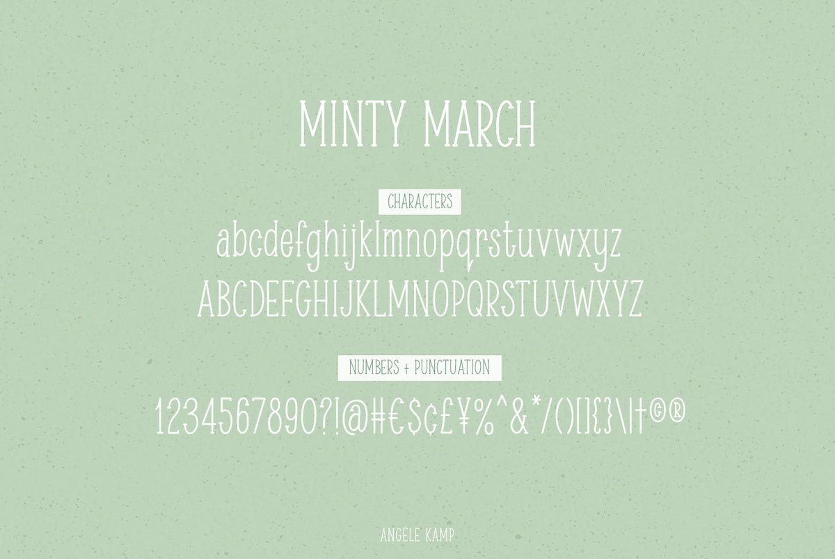 Minty March font