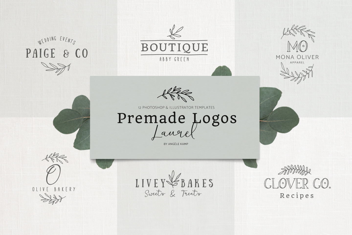 Laurel Premade Logos