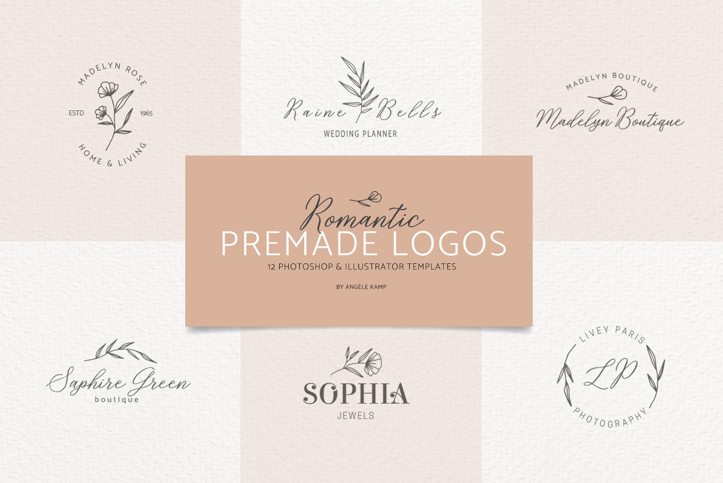 Romantic Premade Logos