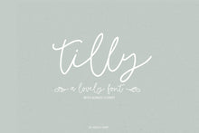 Load image into Gallery viewer, Tilly font monoline
