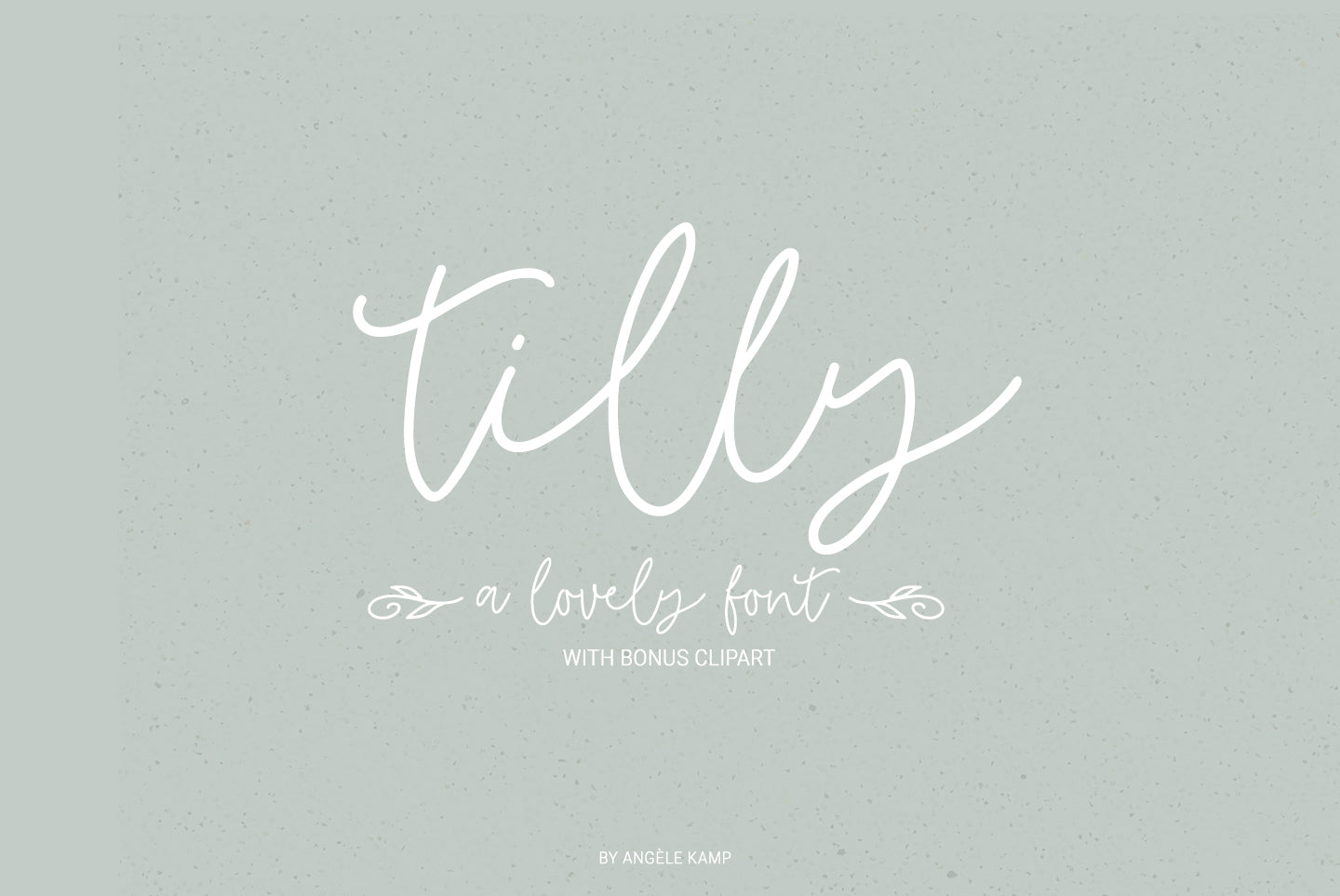 Tilly font monoline