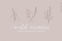 Load image into Gallery viewer, Wild Flowers Illustrations