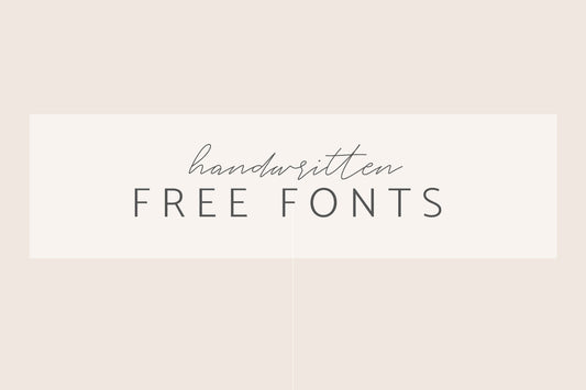 Handwritten free fonts