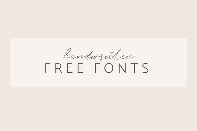 Handwritten free fonts