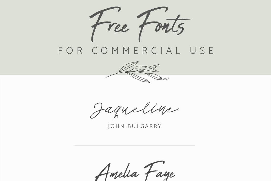 Commercial Free Fonts