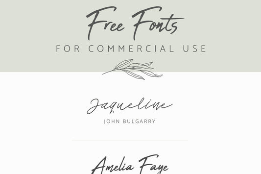 Commercial Free Fonts