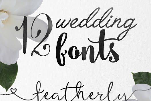 Calligraphy wedding fonts