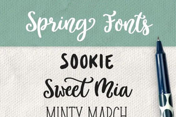 Spring fonts