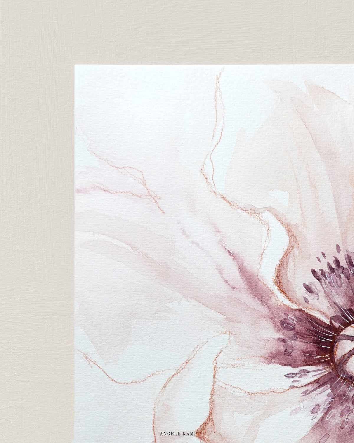 Oriental Poppies 02 original watercolor