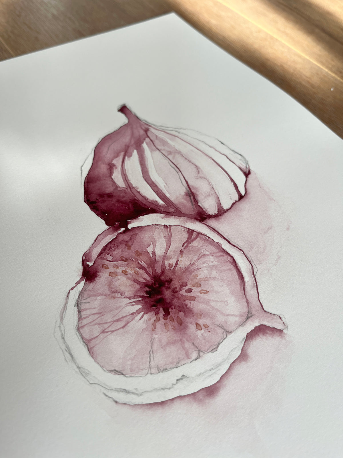 Purple Figs 03 original watercolor