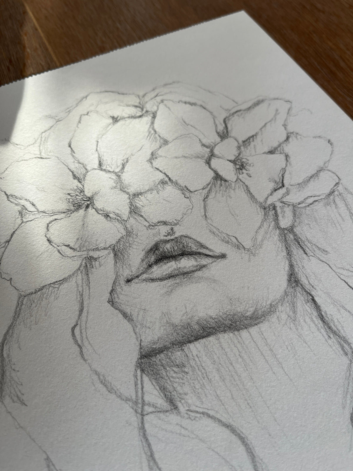 Flora Donna Original Drawing 01