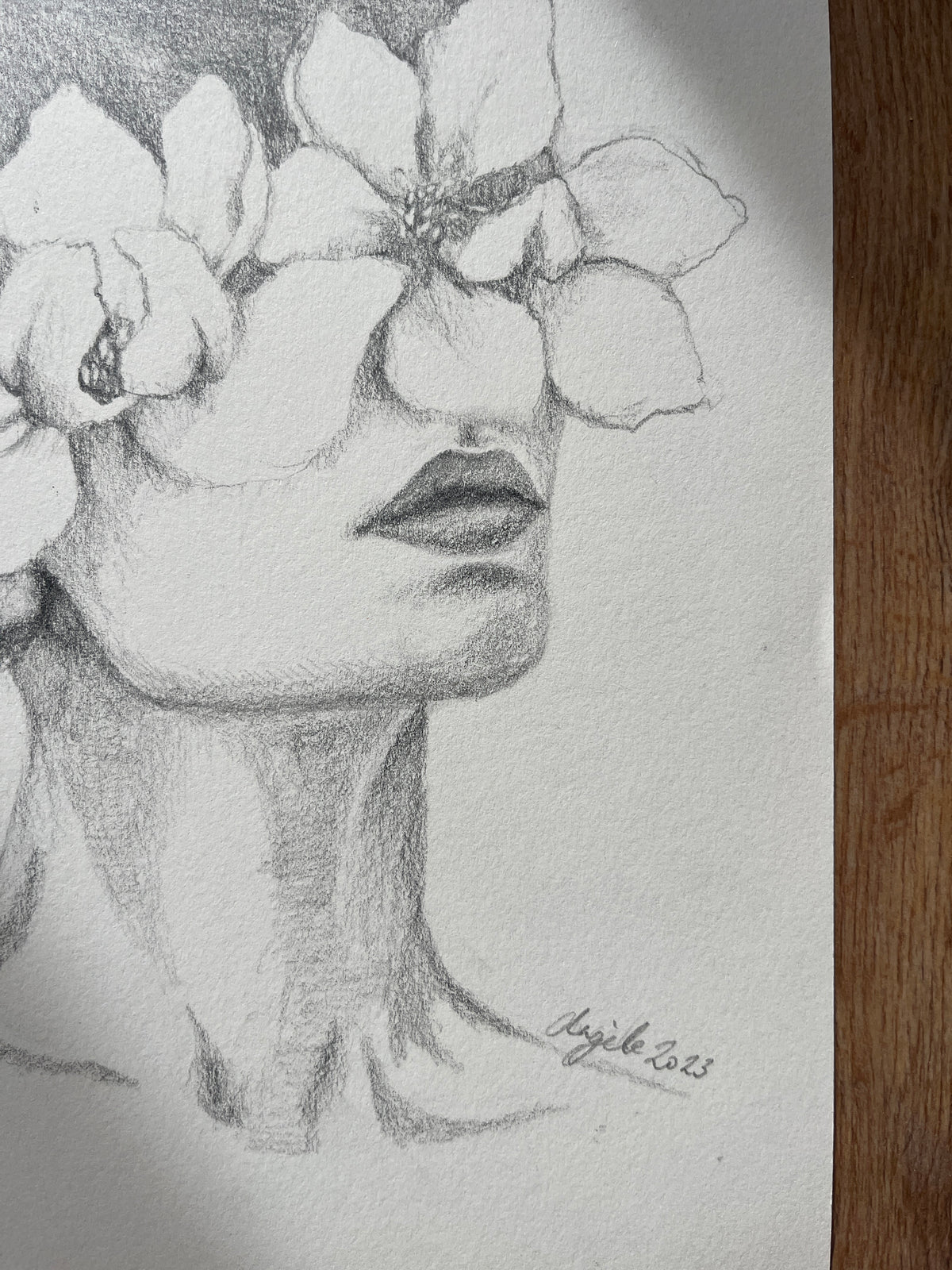 Flora Donna Original Drawing 03