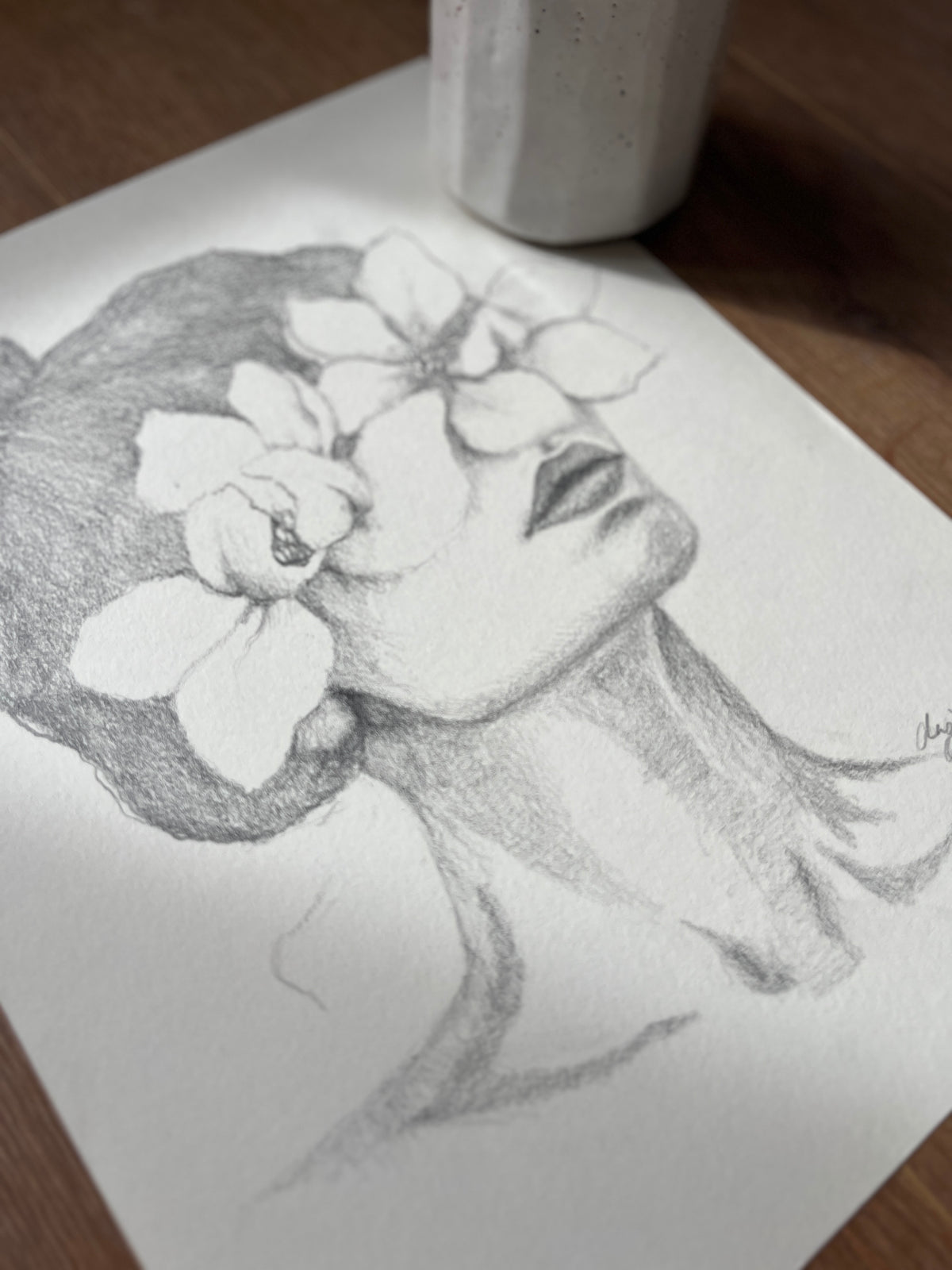 Flora Donna Original Drawing 03