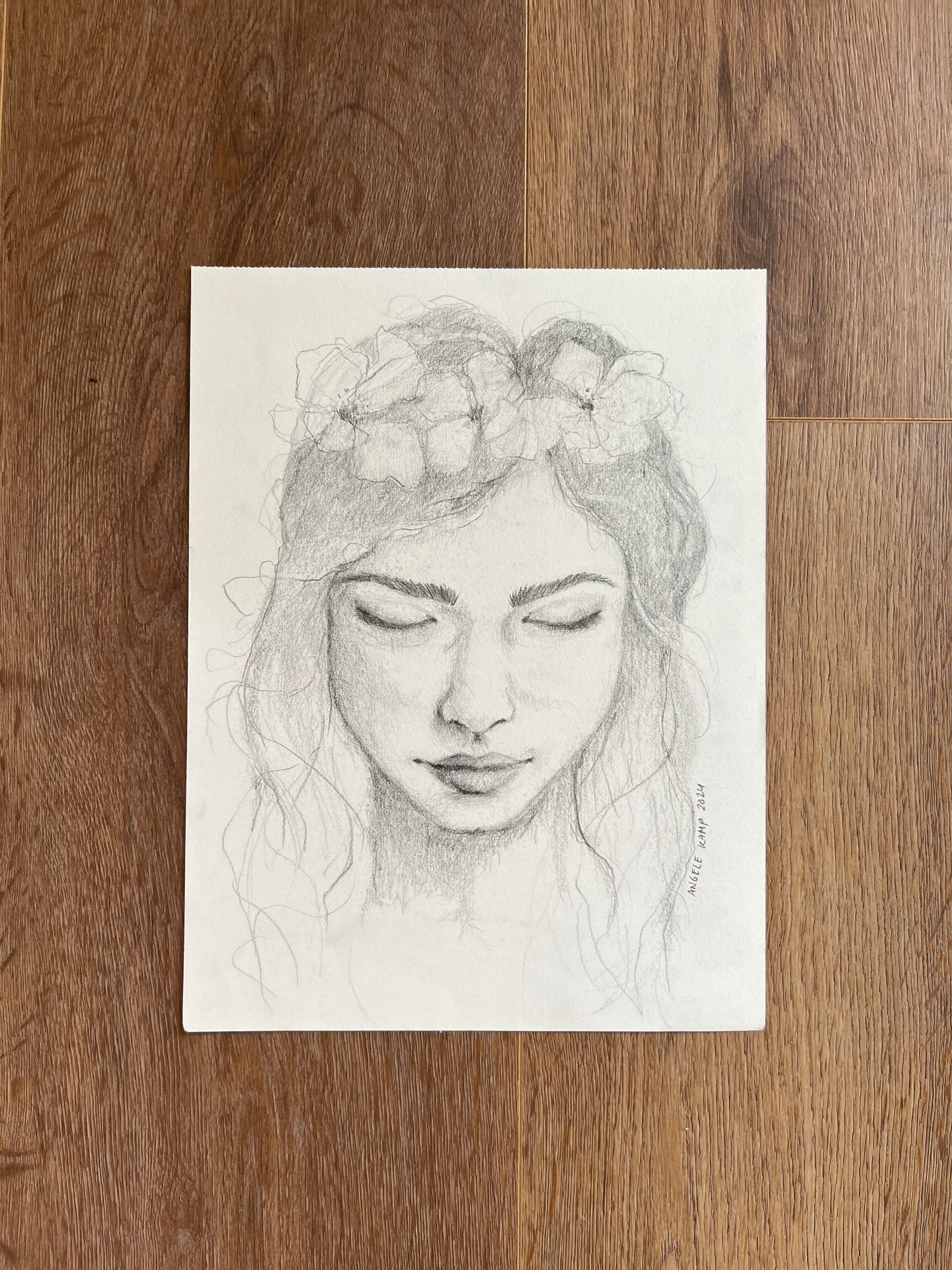 Flora Donna Original Drawing 02