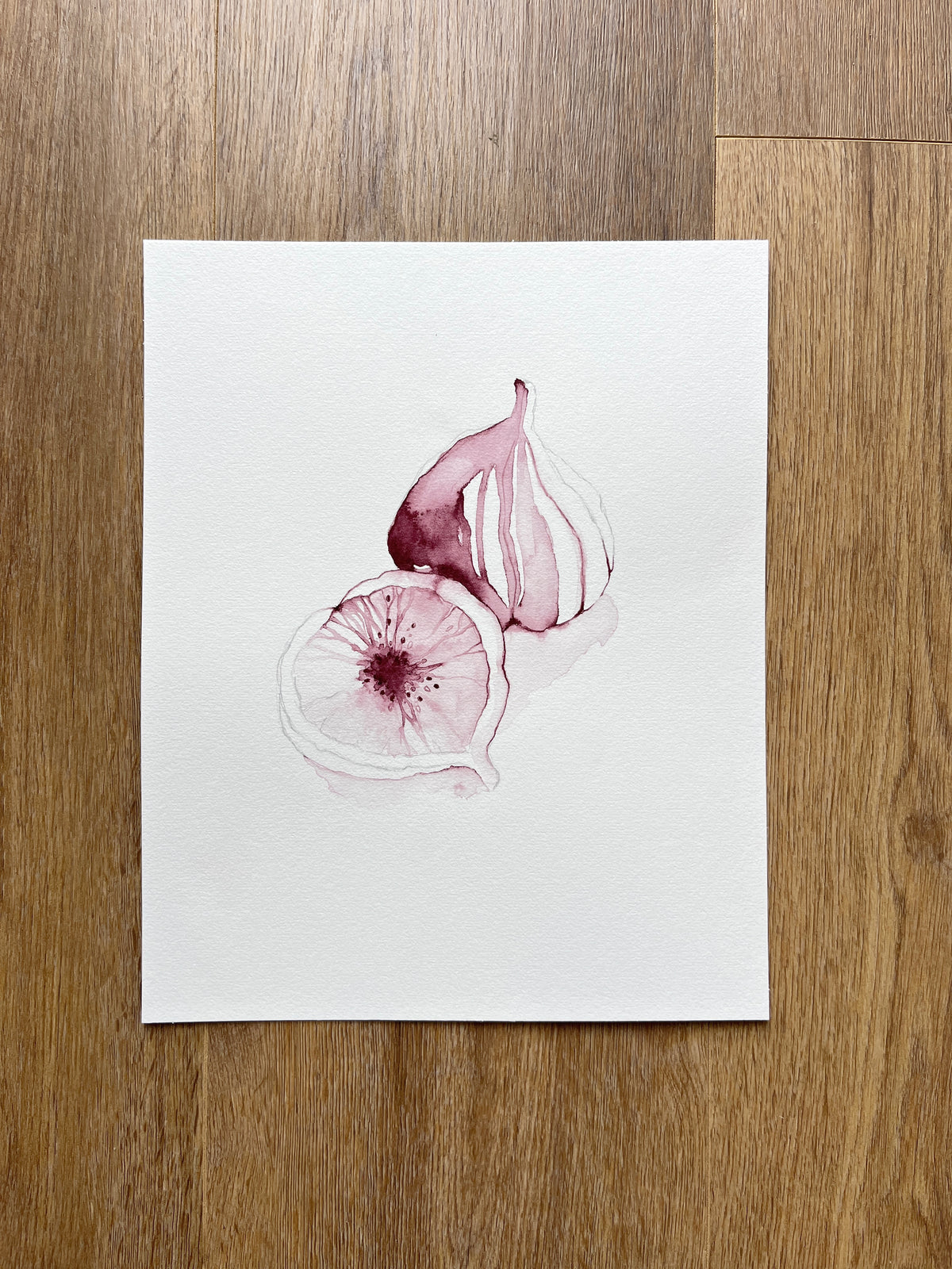 Purple Figs 01 original watercolor