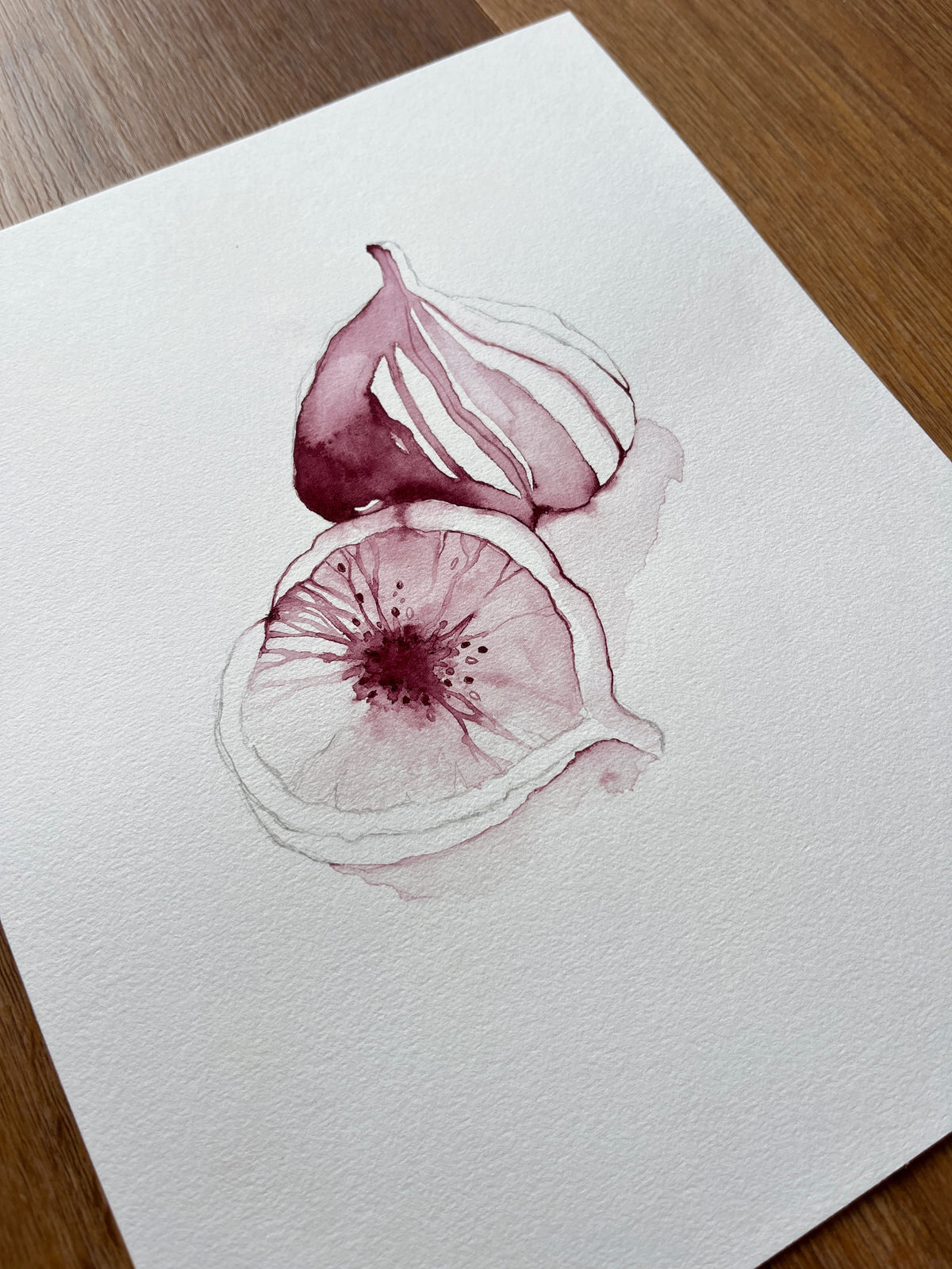 Purple Figs 01 original watercolor