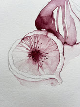 Load image into Gallery viewer, Purple Figs 01 original watercolor
