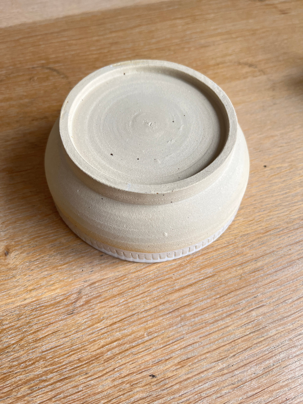 Ceramic bowl engraved