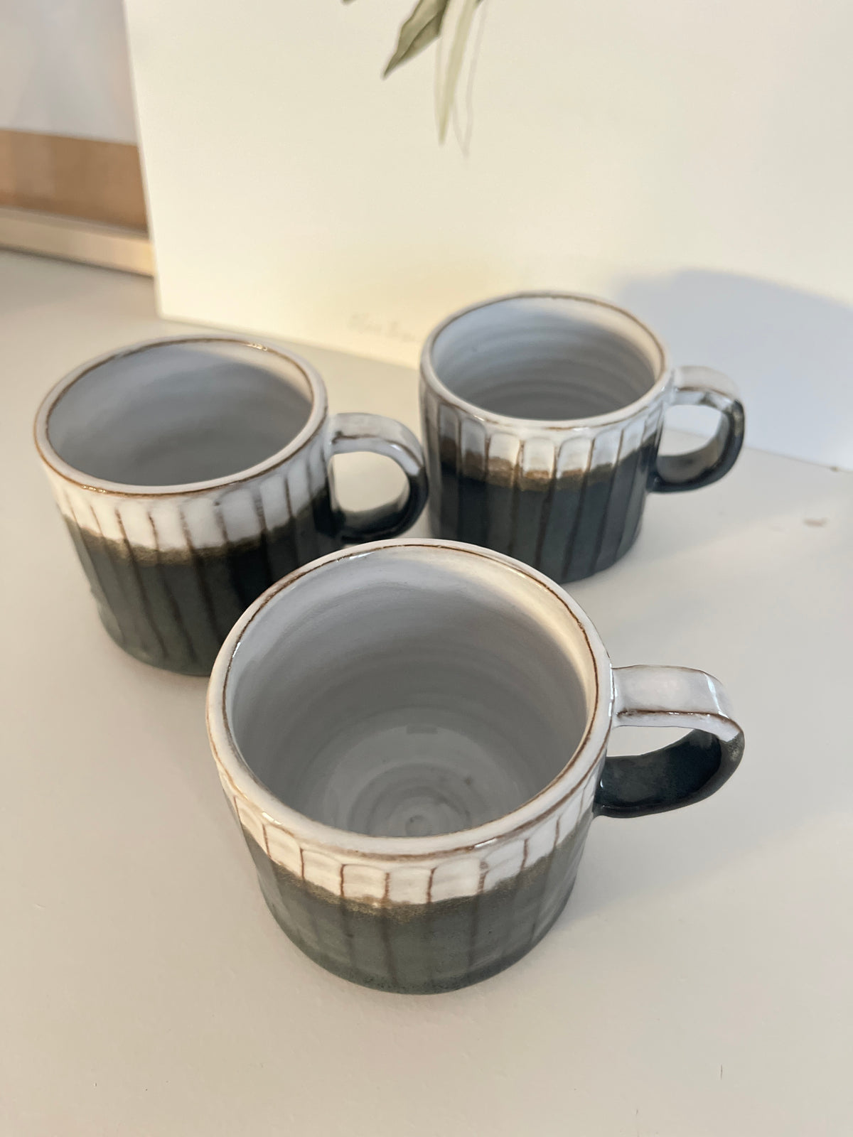3 Mugs Midnight blue