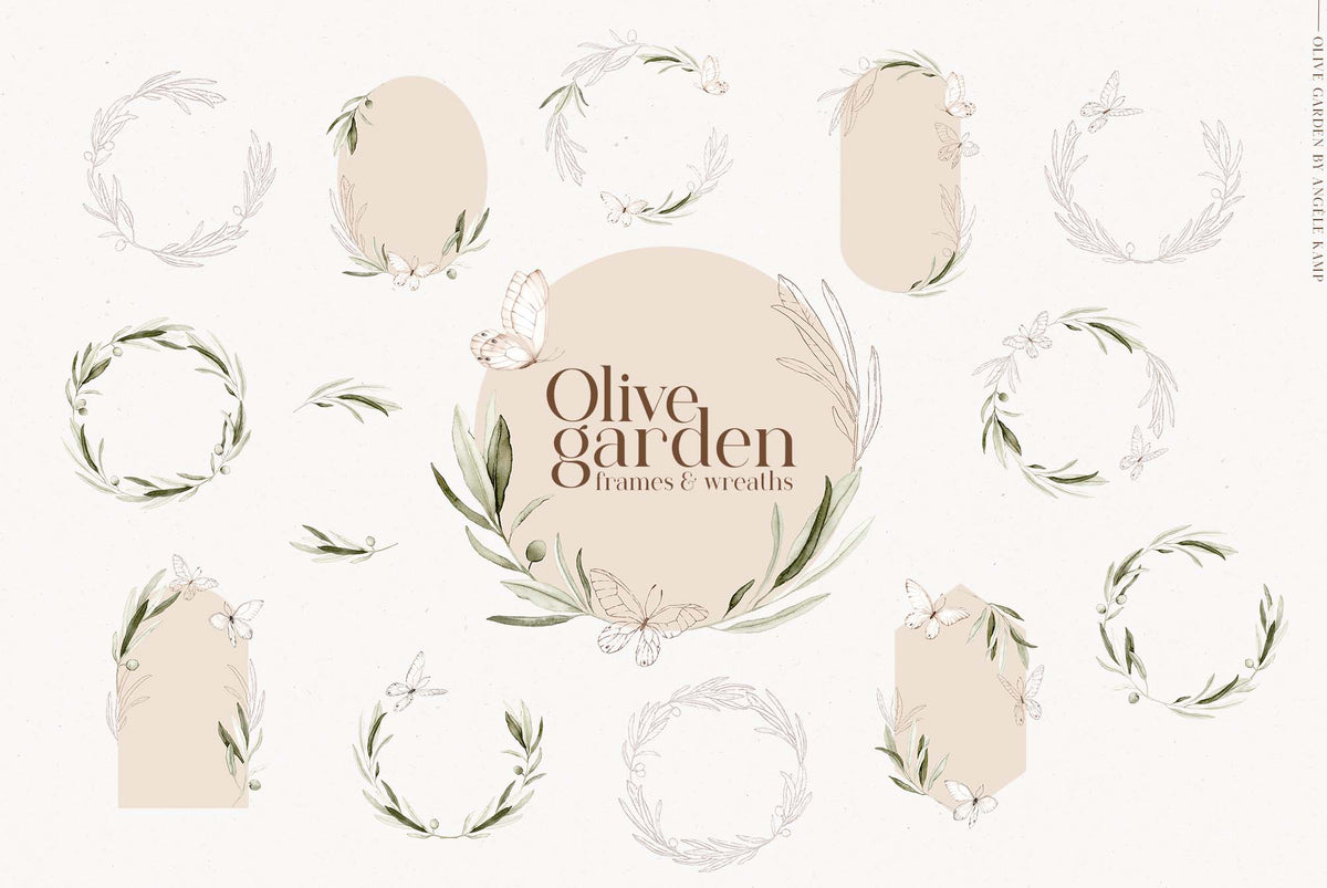 Olive garden watercolors