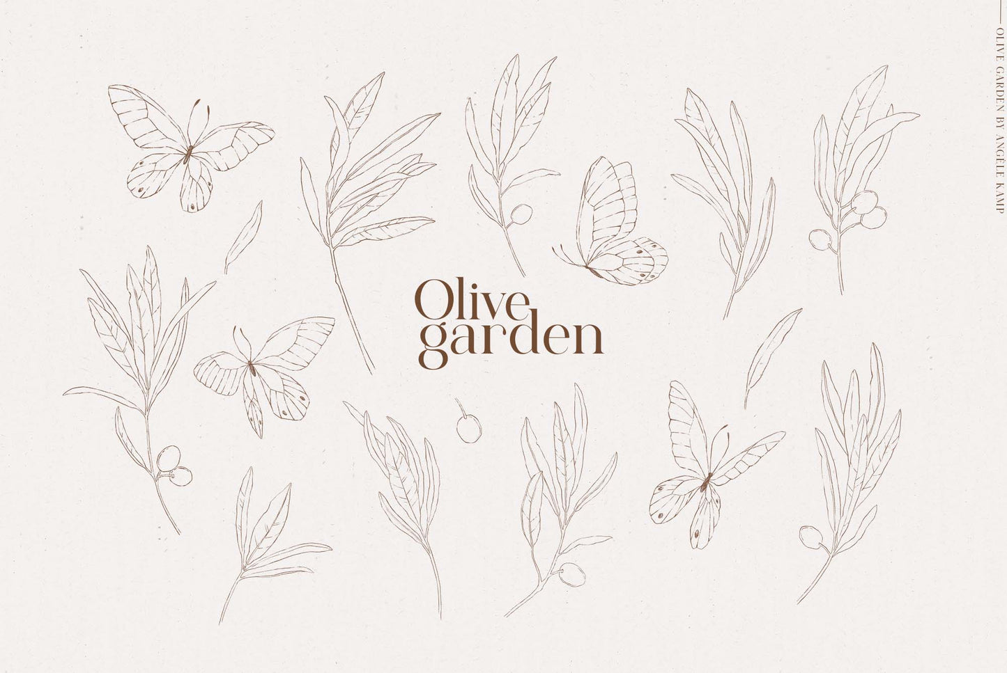 Olive garden watercolors