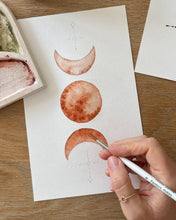 Load image into Gallery viewer, Sacred Moon watercolor workshop Thailand (Tuesday 9 July 14:00 - 16:30)
