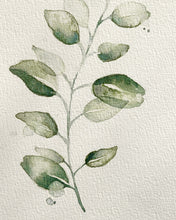 Load image into Gallery viewer, Eucalyptus Original watercolor
