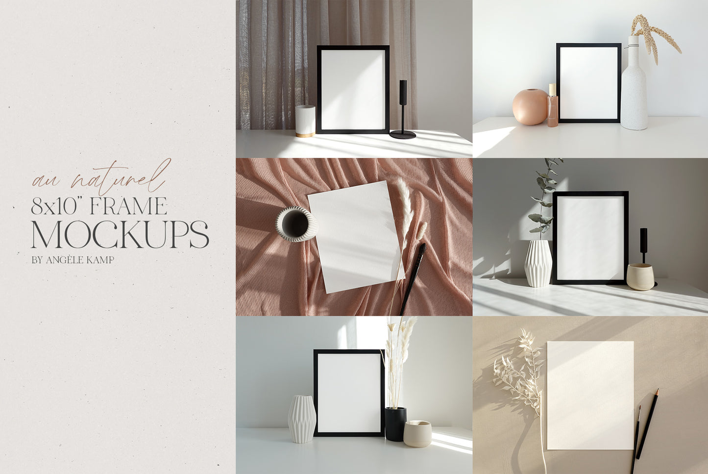 AuNaturel 8x10" frame mockups