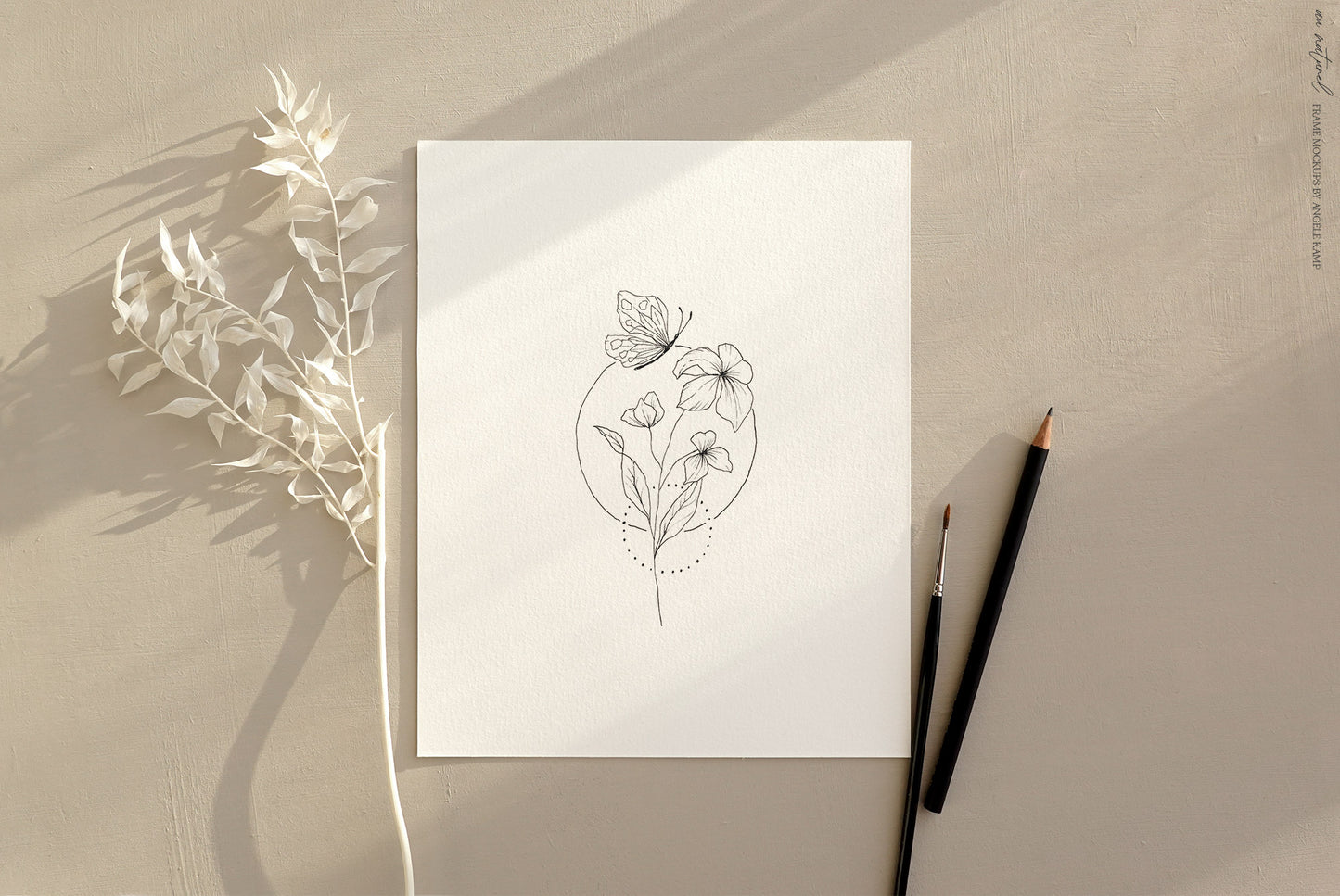AuNaturel 8x10" frame mockups