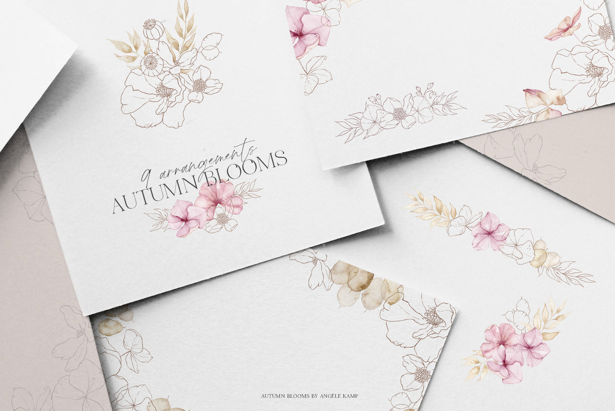 Autumn Blooms dried floral art Angele Kamp
