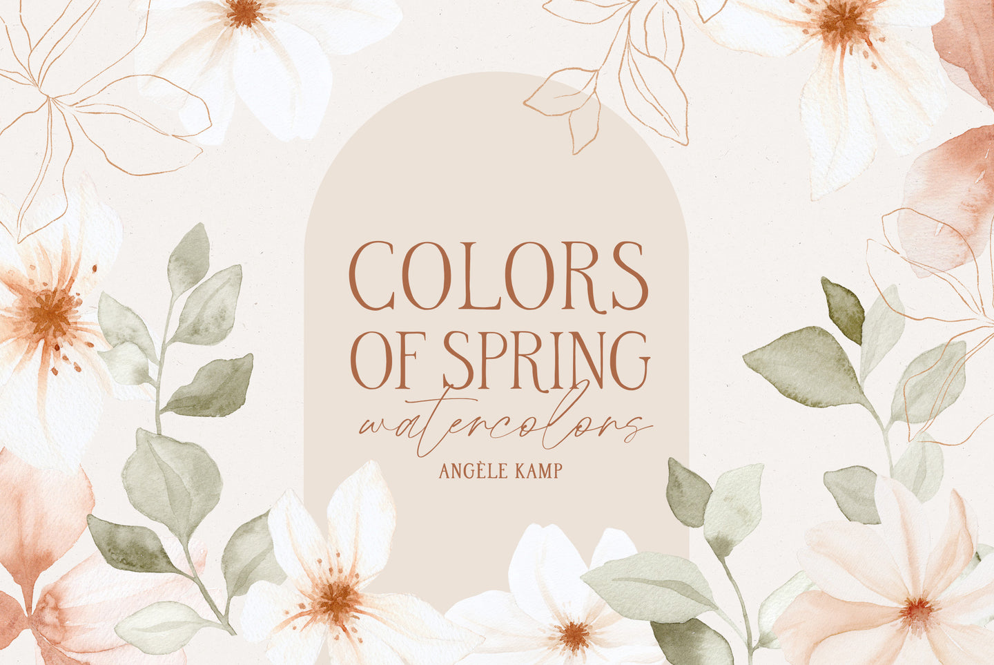 Colors of Spring watercolors