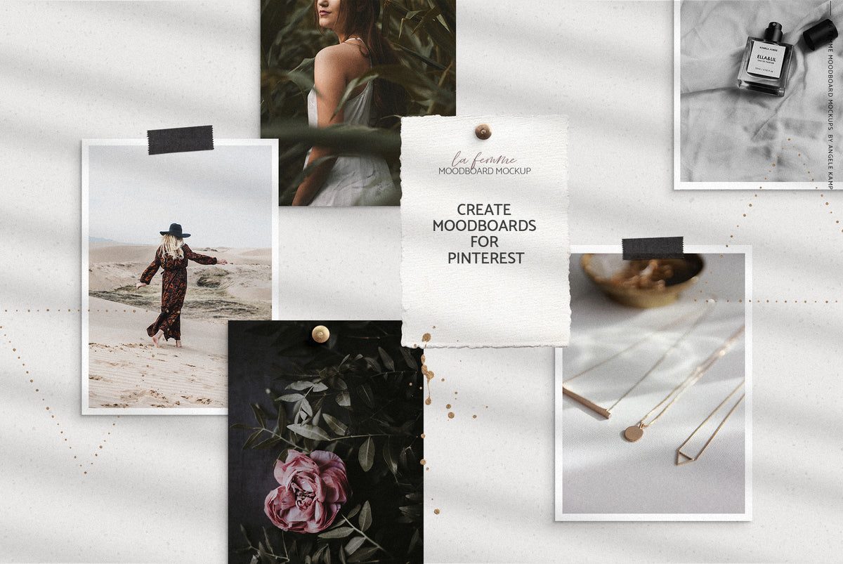 LaFemme moodboard mockups Angele Kamp