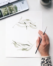 Load image into Gallery viewer, Shades of green Print
