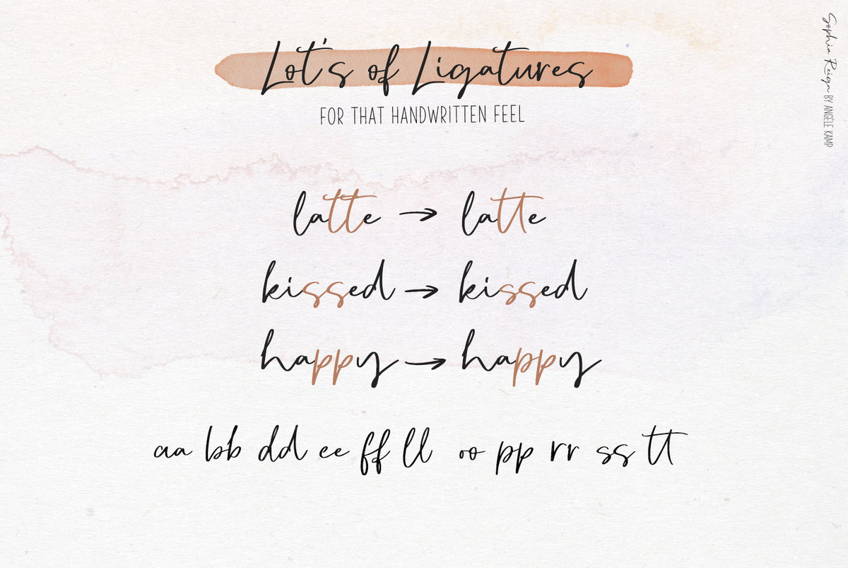 Sophia Reign Font duo