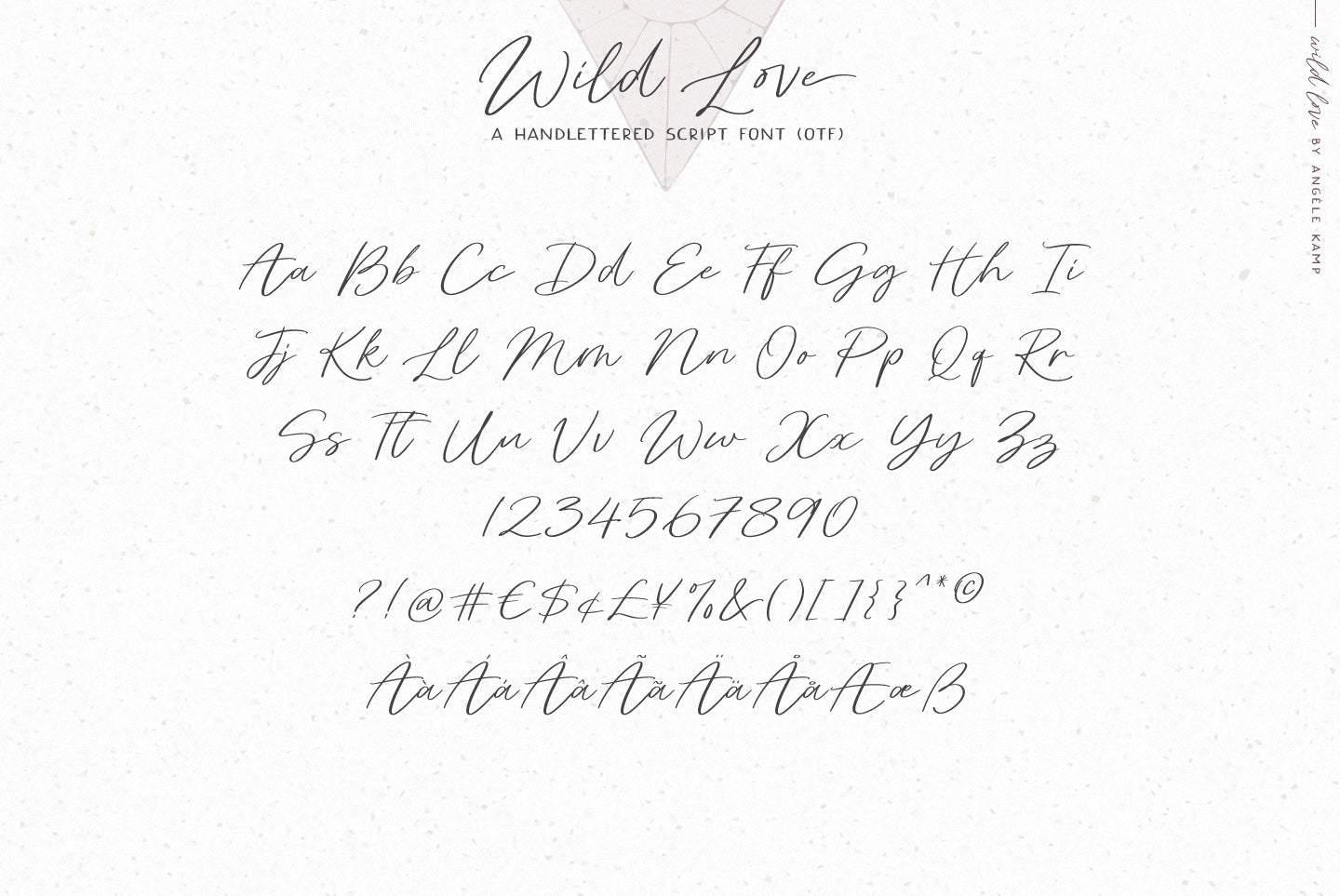 Wild Love font & logo collection Angele Kamp