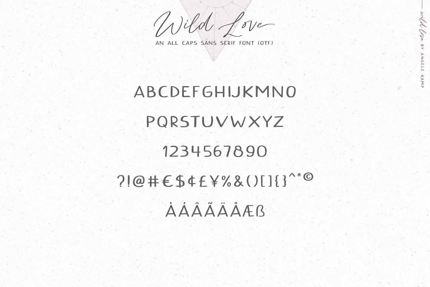 Wild Love font & logo collection Angele Kamp