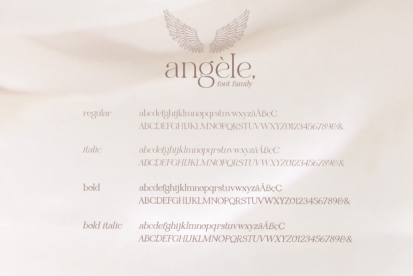 Angele, font family