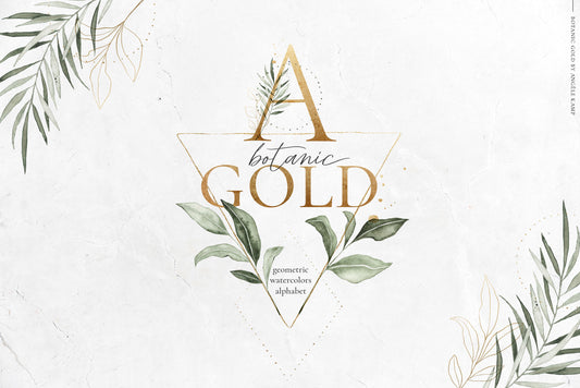 Botanic Gold watercolors